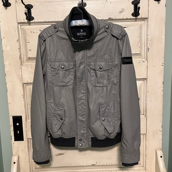 Leather Buffalo David Bitton Bomber Jacket BUFFALO David Bitton